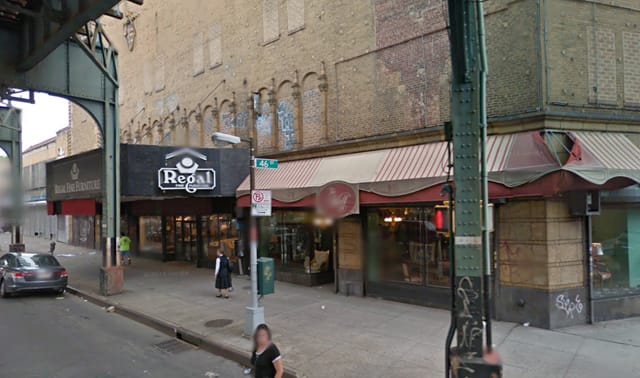 Furniture Store, Once a Theater in Brooklyn (from Google Street View)