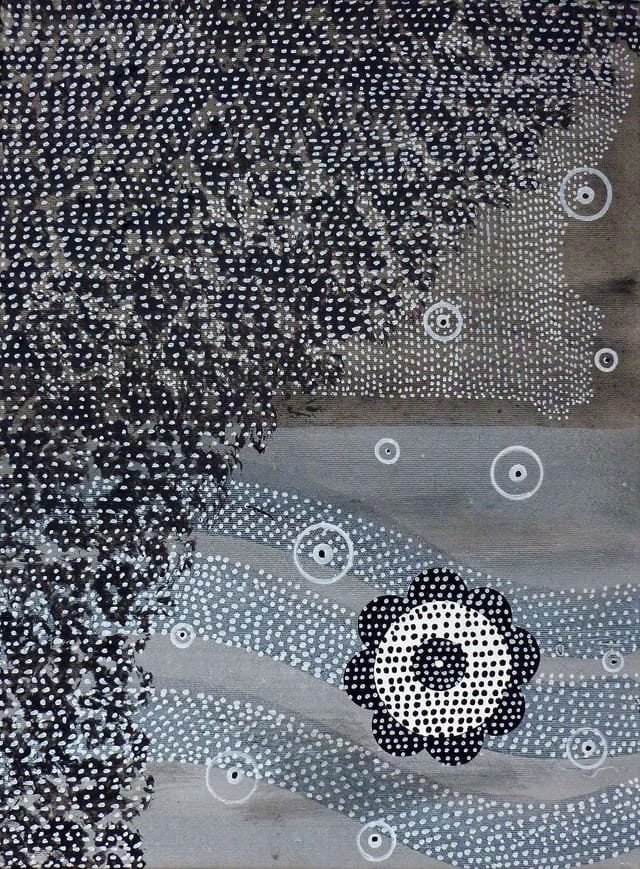 Glenn Goldberg, "Other Place 13" (2013), acrylic, gesso, and ink on canvas, 16 x 12 in/ 40.6 x 30.5 cm