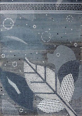 Glenn Goldberg, "Other Place 22" (2013), acrylic, gesso, and ink on canvas, 16 x 12 in / 40.6 x 30.5 cm (click to enlarge)