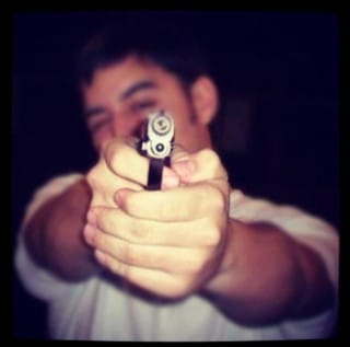 From a soldier's personal Instagram account, possibly a selfie? (via electronicintifada.net)