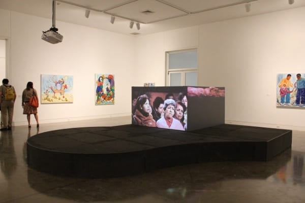 “Látex,” a two-channel video installation by Yoshua Okón, from Mexico City.