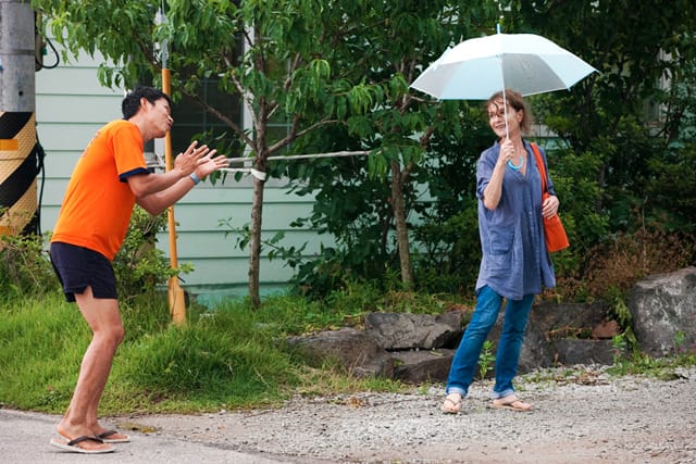 Hong Sang-soo, "In Another Country," film still (via mubi.com)