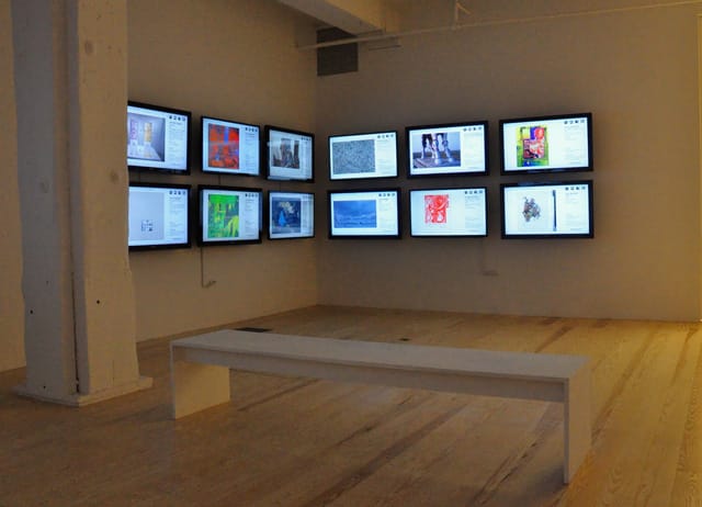 "Send Me the JPEG," installation view at Winkleman Gallery (all photos by the author for Hyperallergic)