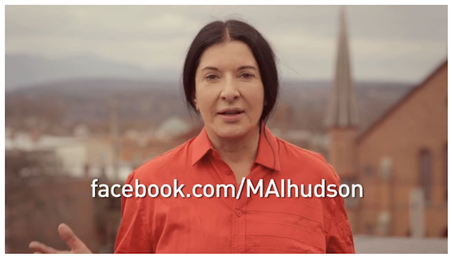 Screengrab from a promotional video for the Marina Abramovic Institute video 