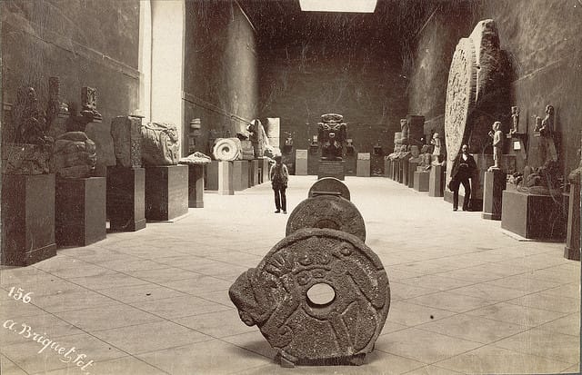 Archaeological Museum in Mexico City (ca. 1885-1895) (via Cornell University Library)