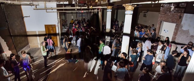 A view of "Mirage" projected at the beta launch of Postmasters Gallery in Manhattan's Tribeca neighborhood. (photo courtesy the artist)