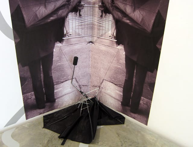 A broken umbrella from the NYC streets