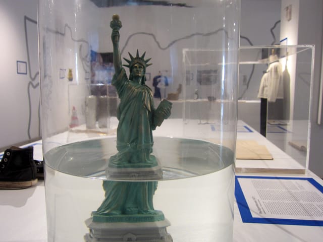 A replica of the Statue of Liberty in NYC tap water