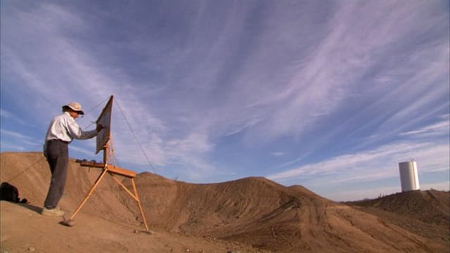 Rackstraw Downes painting in rural Texas on Art21 (via kpbs.org)