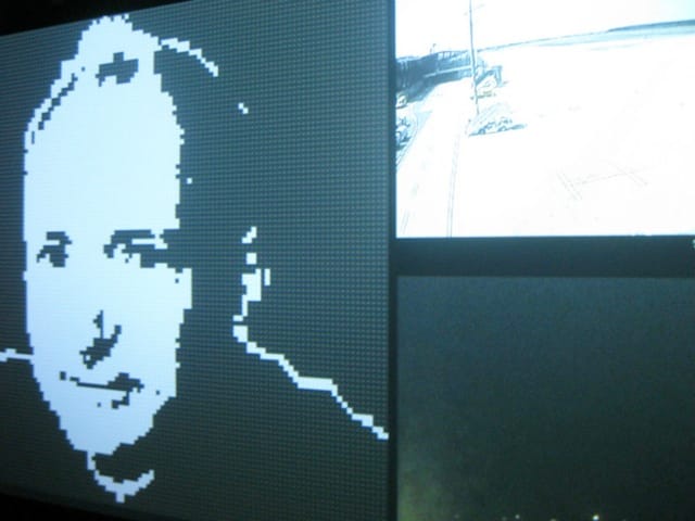 Thomson and Craighead, "A Live Portrait of Tim Berners-Lee (an early warning system)" (2012)