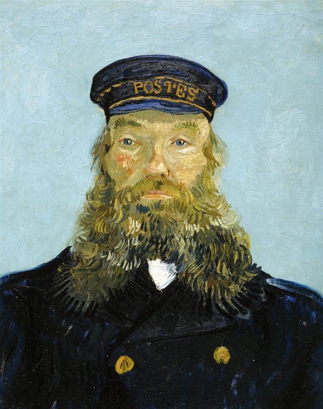 "Portrait of Postmann Roulin" is one of four Van Goghs owned by the Detroit Institute of Arts. (photo via Wikipedia)