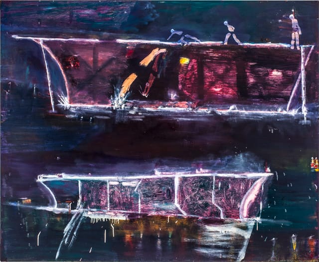Katherine Bradford, "Night Divers" (2012)
