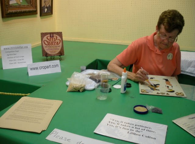 The seed queen of crop art, Lillian Colton
