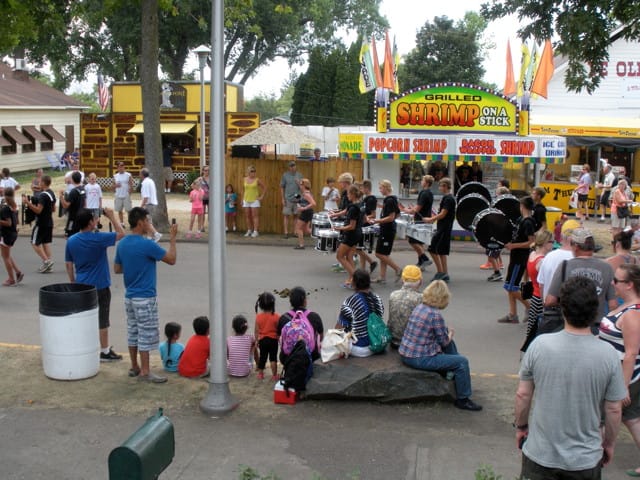 A marching band in Wednesday's parade