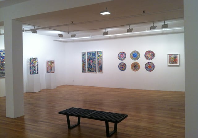 "Ecco Homo: Thomas Lanigan-Schmidt and the Art of Rebellion," installation view at Pavel Zoubok gallery (all photos by the author for Hyperallergic)