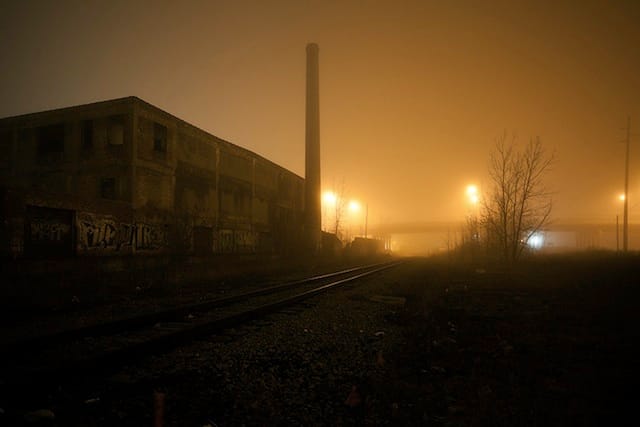 Scott Hocking, "Weatherbee at Milwaukee" from the series "Detroit Nights" (2011)