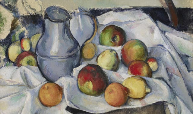 Recovered: Cézanne Bouilloire et Fruits The Cézanne was one of seven paintings stolen from a private residence in Boston in 1978, and recovered as part of the Bakwin Case. Photo and Caption via Art Loss Register
