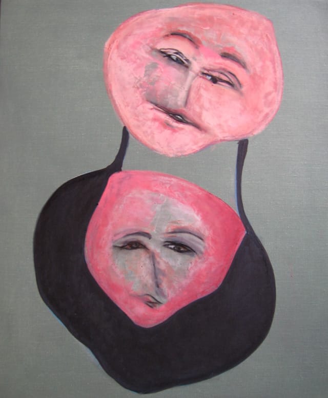 Basil King, "Pendular A" (2013), mixed media on canvas, 22" x 26" (© Basil King)