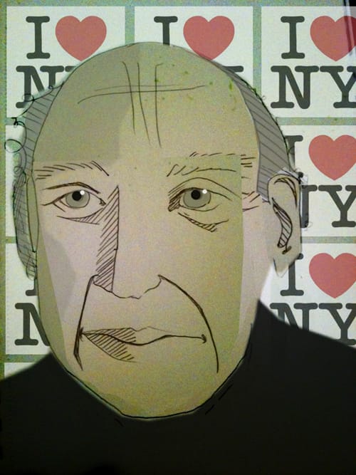 Margarita Korol's illustration of Milton Glaser for Bluecanvas Magazine
