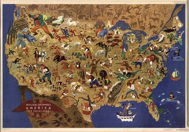 Map of American Folklore