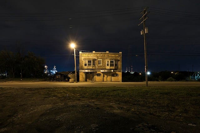Scott Hocking, "Jefferson at Dearborn" from the series "Detroit Nights" (2011) (image via ScottHocking.com)