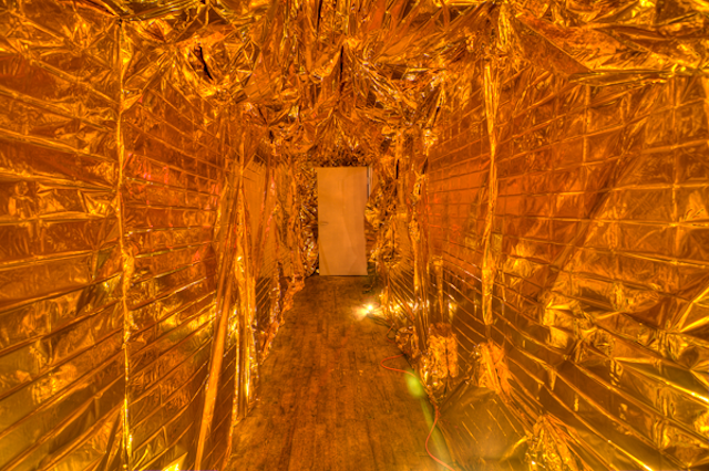 Ben Coleman and Henry Detweiler, installation shot of "No Vacancy" (2013) (photo credit: David Batterman)