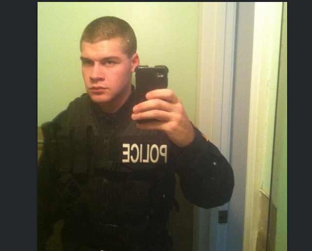 Cop Selfie (image via Tumblr)