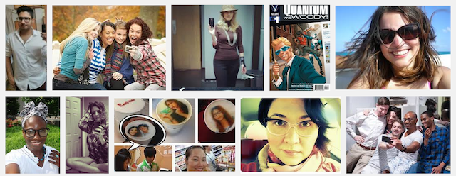Screengrab of a Google Image Search for "selfie community" (image by the author for Hyperallergic)