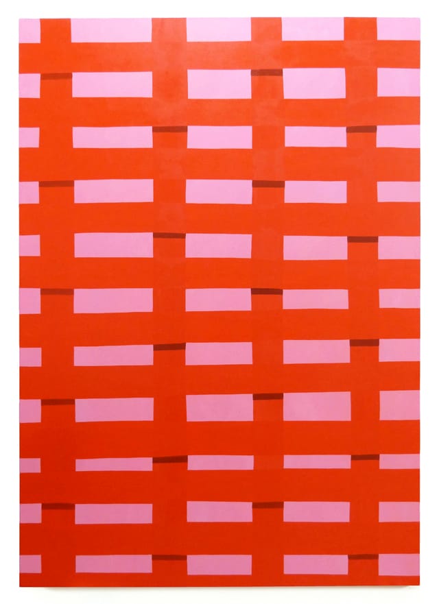 Corydon Cowansage Fence #30, 2013 Oil on canvas 72 x 50 inches. Courtesy of Graham. 