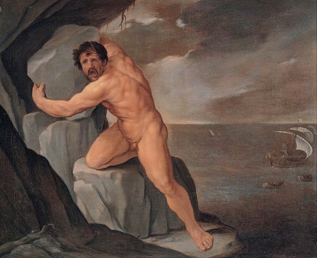 Polyphemus, as depicted by Guido Reni. Image via Google Art Project.