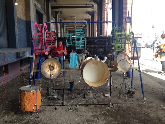 Bike instrument from behind