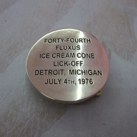 Cary Leibowitz, "Forty-fourth Fluxus Ice Cream Cone Lick-Off Detroit, Michigan July 4th, 1976" (2013)