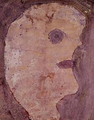 Jean Dubuffet, "Man with Small Nose" (1950) (via phillipscollection.org) (click to enlarge)