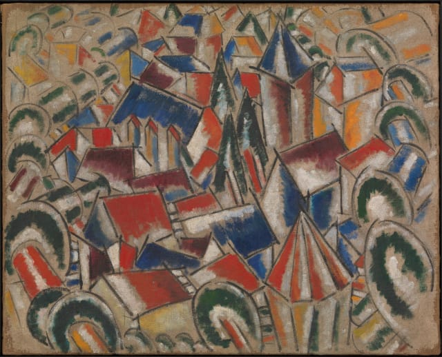 Fernand Léger (French, 1881-1955) The Village, 1914 Oil on canvas, 31 1/2 × 39 3/8 in. (80 × 100 cm) Leonard A. Lauder Cubist Collection, Purchase, Leonard A. Lauder Gift, 2013 © 2013 Artists Rights Society (ARS), New York / ADAGP, Paris