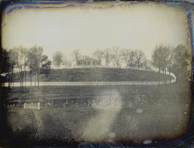 Oldest known photograph of New York City, showing the Upper West Side in 1848 (via Sotheby's)