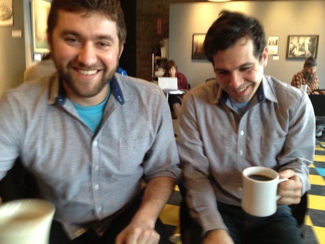 Alicia Eler, "Coincidental twin portrait of Russell Weiss and Liam O'Donnell" (2013)