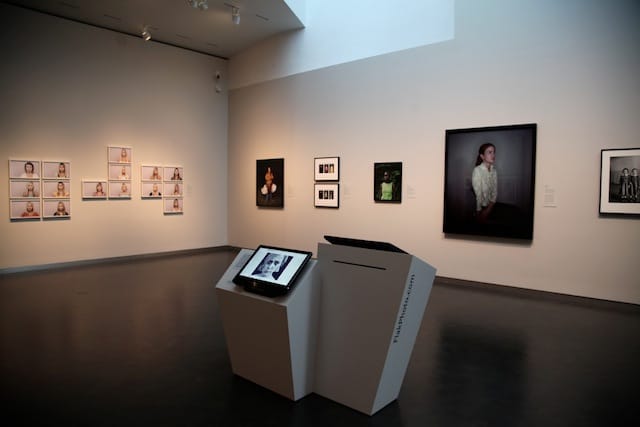 Interior of the exhibition at the Nelson-Atkins Museum of Art. Click to view larger.