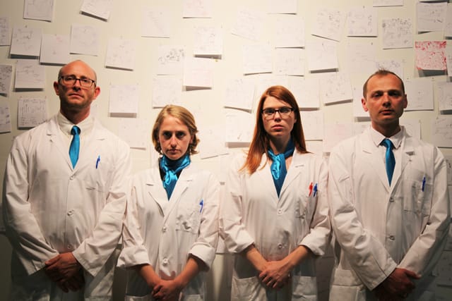 IPA Team shot -- Photo credit: Steven Dufala. Pictured from left to right: Andrew  Goldberg, Emily Rea, Liza  Wade Green, Radoslaw Konopka