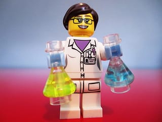 Lego's first female scientist (photograph by Maia Weinstock, via Flickr)