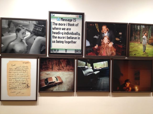 Guillaume Simoneau, from the series "Love & War" (2011) (photograph by the author for Hyperallergic)