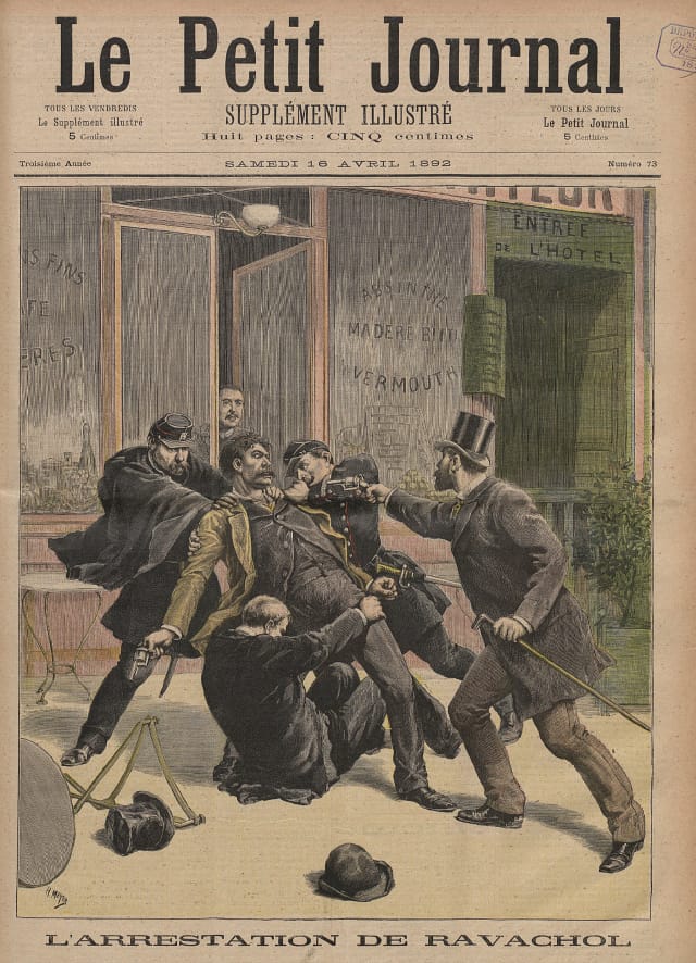 April 16, 1882: The arrest of Ravachol (via Bibliothèque nationale de France)
