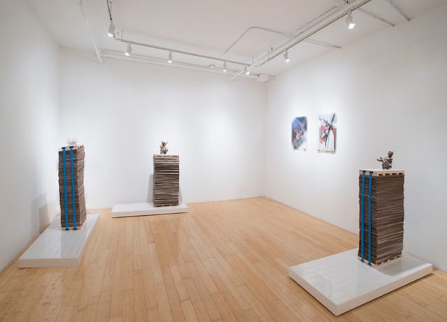 Virginia Poundstone, "Total Meltdown," installation view at Kansas (via kansasgallery.com)