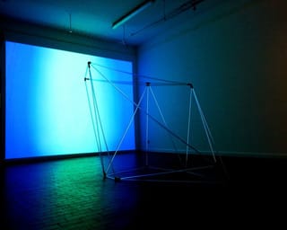 Anne Senstad, "UNIVERSALS," installation view in "Metamorphoses of the Virtual - 100 Years of Art and Freedom" at Officina delle Zattere, Venice (click to enlarge)