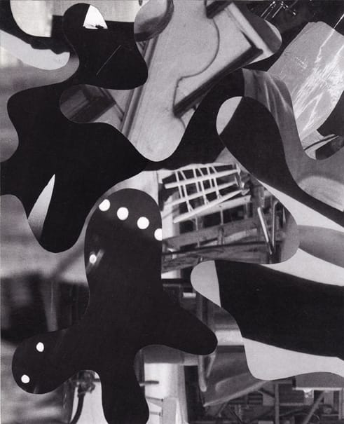 Tim Spelios, "Not Necessarily" (2010), collage, 8" x 7" (via timspelios.com)