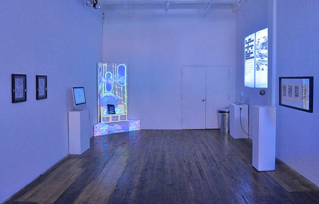 A general view of the gallery from the front of the space.