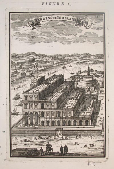 View of the Hanging Garden by Alain Manesson Mallet (1683) (via Wikimedia)