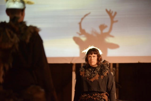 WOLF performance in "The Unreliable Bestiary" (2013). Image courtesy of Deke Weaver.