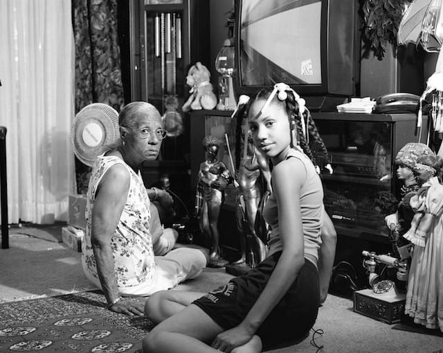 LaToya Ruby Frazier, "Grandma Ruby and Me" (2005), 20 x 24 inches. Silver Gelatin Print, courtesy of the artist and Galerie Michel Rein, Paris