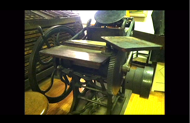 Here's the 120-year-old antique letterpress that Meekling wants to purchase! All photos via the Kickstarter campaign