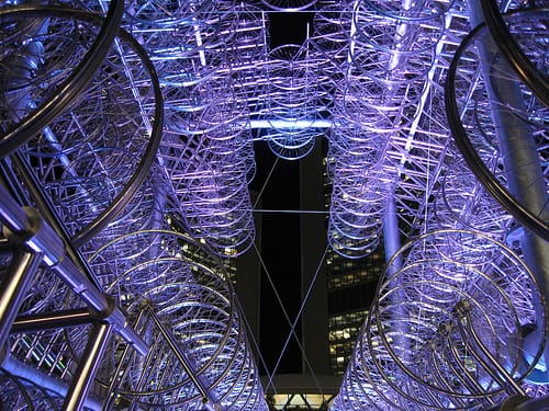 Ai Weiwei's "Forever Bicycles" in Toronto (photograph by Sean Marshall/Flickr user)